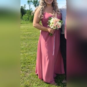 Pink Morilee Bridesmaid Dress Size 16
